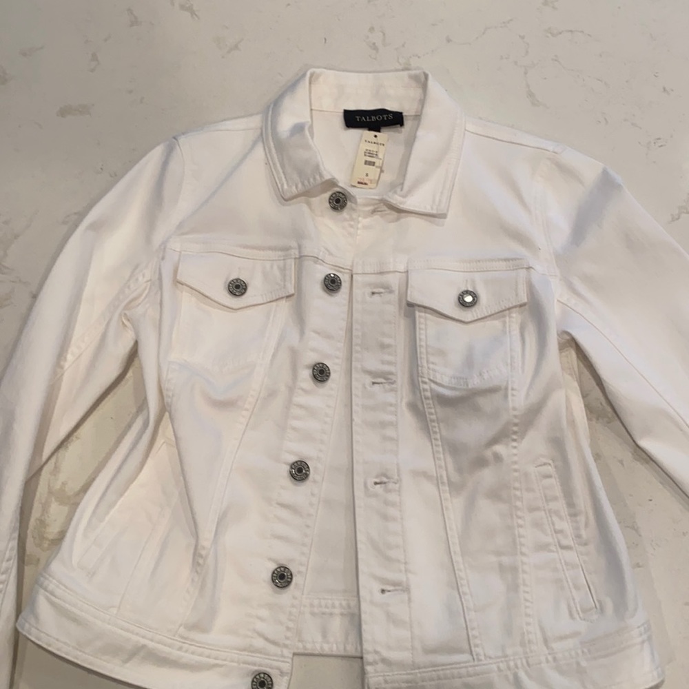 white jean jacket!!!